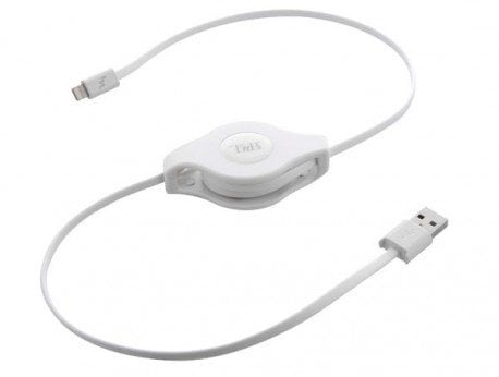 Kaabel TnB Lightning/USB, sissetõmmatav, 90 cm цена и информация | Mobiiltelefonide kaablid | hansapost.ee