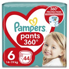 Подгузники-трусики Pampers Pants, 6 Размер, 14-19 кг, 44 шт. цена и информация | Пеленки | hansapost.ee