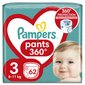 Püksmähkmed Pampers Pants, Suurus 3, 62 tk, 6-11kg hind ja info | Mähkmed, riidest mähkmed | hansapost.ee