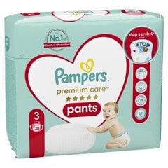 Püksmähkmed Pampers Premium Care Pants, Suurus 3, 28 Mähet, 6 - 11 kg hind ja info | Mähkmed, riidest mähkmed | hansapost.ee