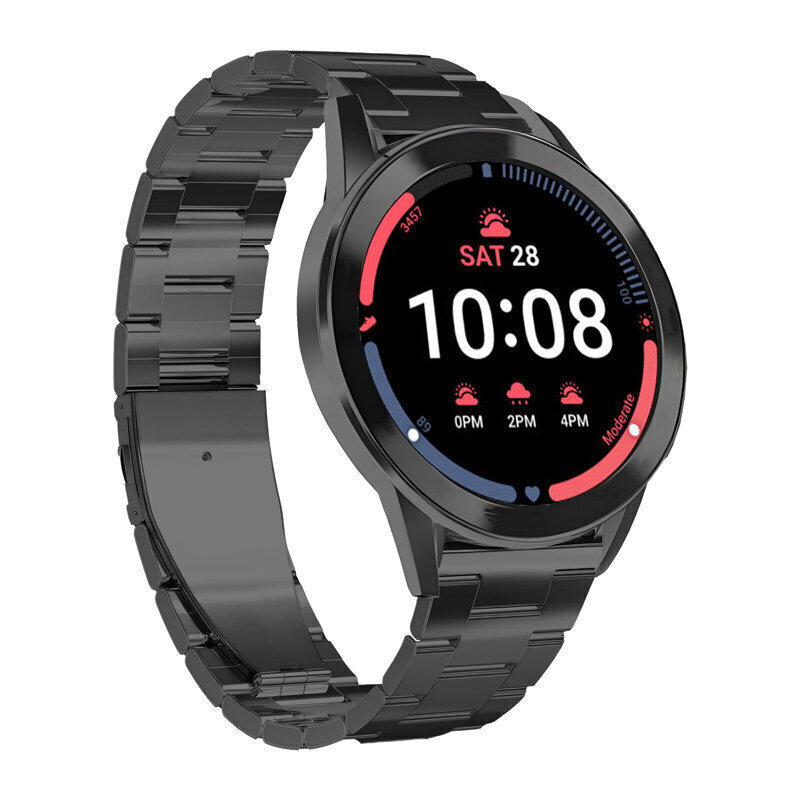 Käevõru Puro Metal, Galaxy Watch 4/Watch 4 classic, must hind ja info | Nutikellade aksessuaarid ja tarvikud | hansapost.ee