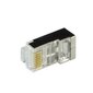 LogiLink RJ45 pistikud CAT.6 100 tk. kaanega varjestatud, must-MP0022 hind ja info | USB adapterid ja jagajad | hansapost.ee