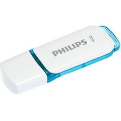 USB флешка Philips 16 GB USB 2.0 Snow Edition, белая/синяя цена и информация | USB накопители | hansapost.ee