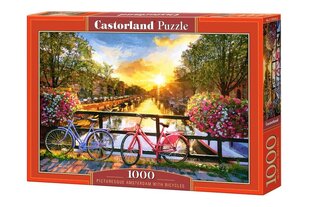 Пазл Castorland Puzzle Picturesque Amsterdam with Bicycles 1000 дет. цена и информация | Пазлы | hansapost.ee