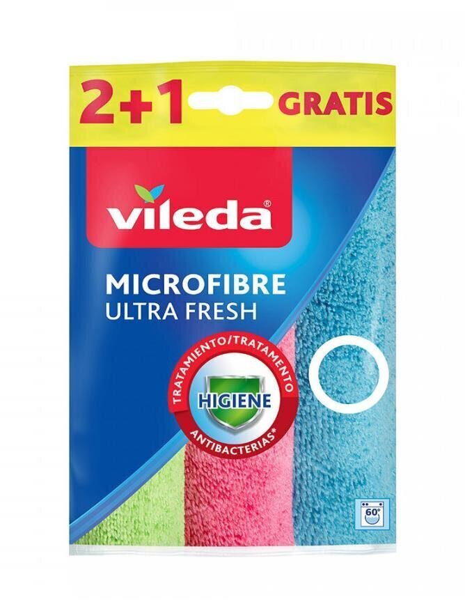 Vileda lapid Mikrofibra Ultra Fresh, 3 tk. цена и информация | Auto puhastuslapid | hansapost.ee
