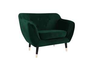 Кресло Mazzini Sofas Amelie, темно-зеленое/черное цена и информация | Кресла | hansapost.ee