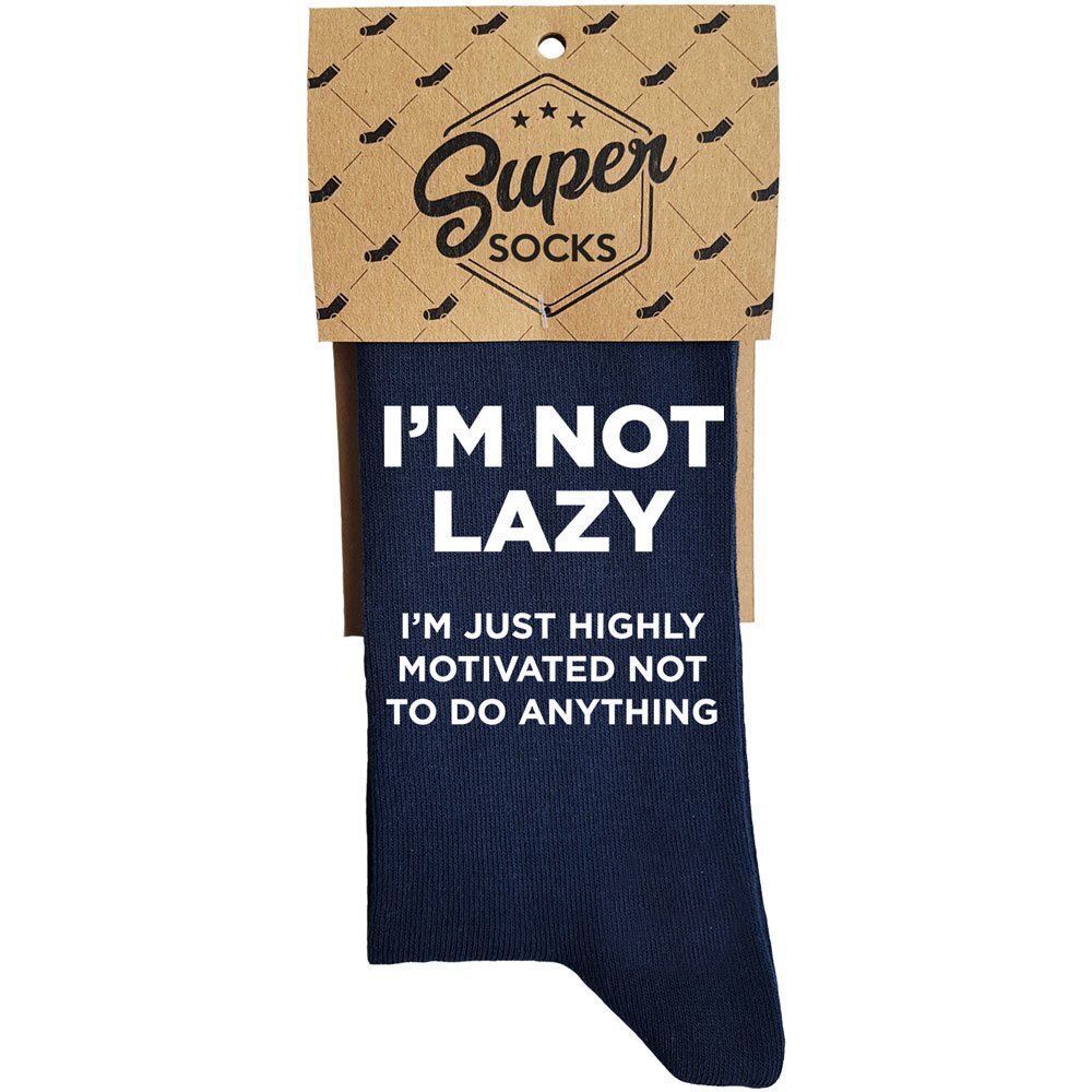 Sokid "I'm not lazy" hind ja info | Lõbusad sokid | hansapost.ee