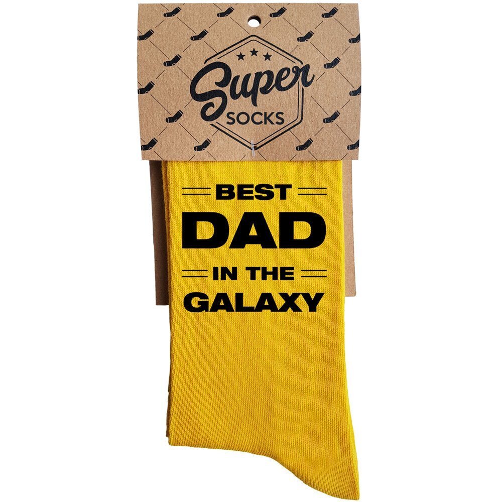 Sokid "Best dad in the galaxy" цена и информация | Lõbusad sokid | hansapost.ee