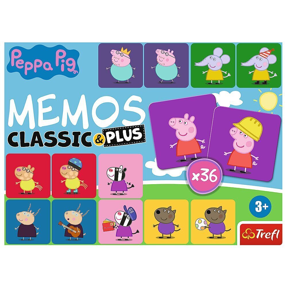 Mälu (memo) kaardid Trefl Peppa Pig (Peppa Pig) hind ja info | Lauamängud ja mõistatused perele | hansapost.ee