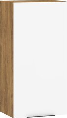Навесной шкафчик Meblocross Sven 1DPN, темно-дубового/белого цвета цена и информация | Шкафчики в гостиную | hansapost.ee
