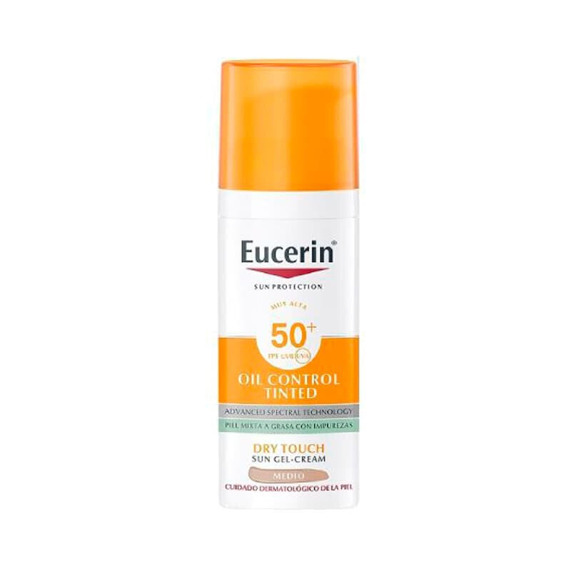 Näokreem rasusele nahale Eucerin Sun Oil Control SPF50+ 50 ml hind ja info | Päikesekaitse ja päevitusjärgsed kreemid | hansapost.ee