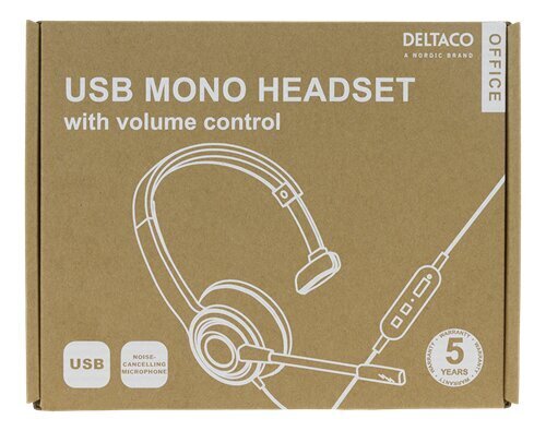 Deltaco Office USB mono hind ja info | Kõrvaklapid | hansapost.ee