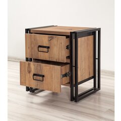 Öökapp Kalune Design Cosmo Komodin, pruun/must price and information | Nightstands | hansapost.ee