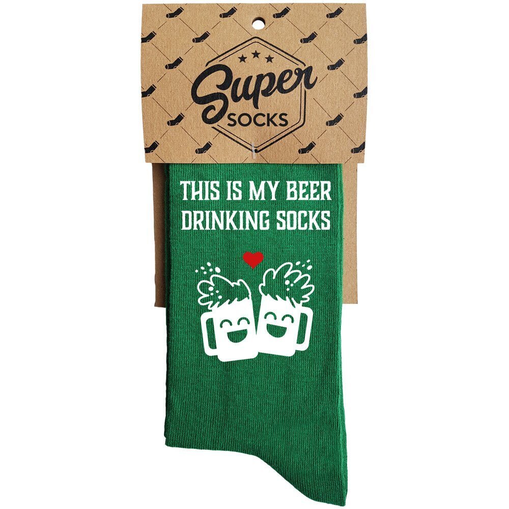 Sokid "This is my beer drinking socks" hind ja info | Lõbusad sokid | hansapost.ee