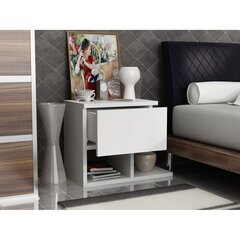 Ночной столик Kalune Design 788, 36,8 см, белый цена и информация | Прикроватные тумбочки | hansapost.ee