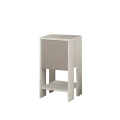 Ночной столик Kalune Design 776 (I), 55 см, белый/светло-коричневый цена и информация | Прикроватные тумбочки | hansapost.ee