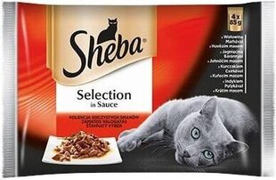 Влажный корм для кошек Sheba Selection in Sauce с различными вкусами, 4x85 г цена и информация | Кошачьи консервы | hansapost.ee