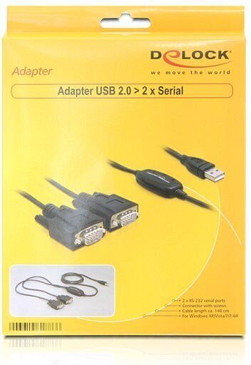 Delock 61886, USB-A/DB9, 1.5 m цена и информация | Juhtmed ja kaablid | hansapost.ee