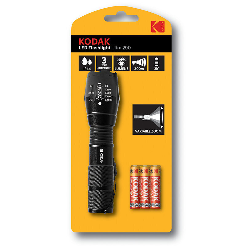 Kodak LED Flashlight Ultra 290 цена и информация | Mobiiltelefonide kaablid | hansapost.ee