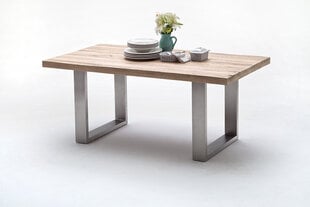 Обеденный стол MC Akcent Castello, 200x100 см, белый/серебристый цена и информация | Кухонные и обеденные столы | hansapost.ee