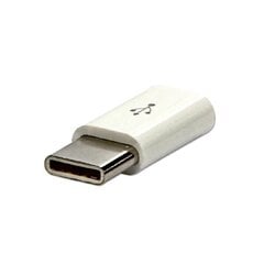 Adapter USB USB-C - microUSB Biały hind ja info | USB adapterid ja jagajad | hansapost.ee