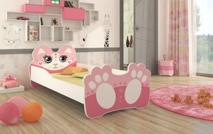 Lastevoodi ADRK Furniture Bear 144, 70x140 cm, roosa цена и информация | Детские кровати | hansapost.ee