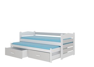 Детская кровать ADRK Furniture Tiarro 90x200 см, белая/светло-серая цена и информация | Детские кровати | hansapost.ee
