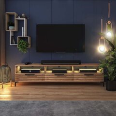 TV-laud Selsey Rikke 3D LED, pruun hind ja info | Televiisori alused | hansapost.ee