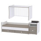 Kasvav voodi kummutiga Lorelli Trend Plus New, 110x62, valge hind ja info | Beebivoodid, võrevoodid | hansapost.ee