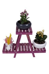 Деревянная подставка для цветов Floriane Garden 212-Mo, фиолетовая цена и информация | Подставки для цветов, держатели для вазонов | hansapost.ee
