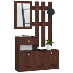 Комплект мебели для прихожей NORE, темно-коричневый цена и информация | Комплекты в прихожую | hansapost.ee