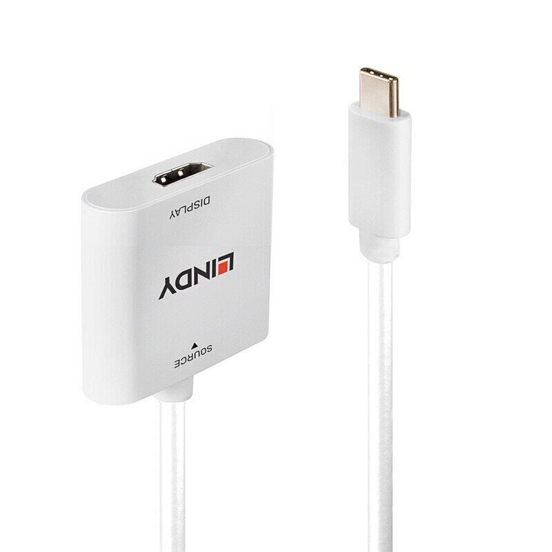 Lindy 43339, USB-C/HDM hind ja info | USB adapterid ja jagajad | hansapost.ee