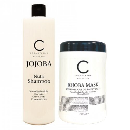 Juuksešampooni ja -maski komplekt JOJOBA 1000 + 1000ml hind ja info | Šampoonid | hansapost.ee