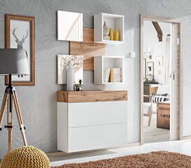 Комплект мебели для прихожей ASM Easy EY5, коричневый/белый цена и информация | Комплекты в прихожую | hansapost.ee