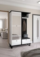 Комплект мебели для прихожей Meblocross Cross Cro-14 3D, черный/ белый цена и информация | Комплекты в прихожую | hansapost.ee