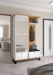 Комплект мебели для прихожей Meblocross Cross Cro-14 3D, темно-коричневый / белый /черный цена и информация | Комплекты в прихожую | hansapost.ee