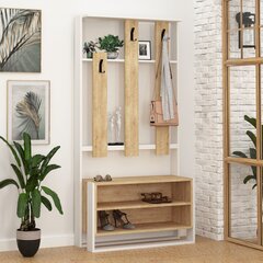 Комплект мебели для прихожей Kalune Design 855, 90 см, коричневый цена и информация | Комплекты в прихожую | hansapost.ee