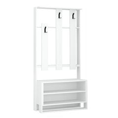 Комплект мебели для прихожей Kalune Design 855, 90 см, белый цена и информация | Комплекты в прихожую | hansapost.ee