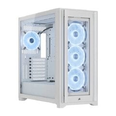 PC case iCUE 5000X RGB QL TG Mid Tower white цена и информация | Корпуса | hansapost.ee