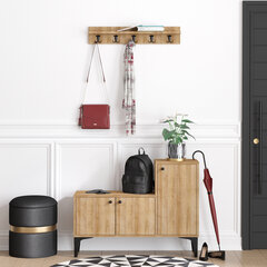 Комплект мебели для прихожей Kalune Design Simon, коричневый цена и информация | Комплекты в прихожую | hansapost.ee