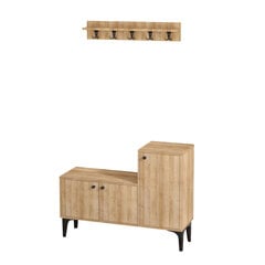 Комплект мебели для прихожей Kalune Design Simon, коричневый цена и информация | Комплекты в прихожую | hansapost.ee