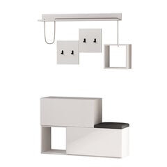 Комплект мебели для прихожей Kalune Design Holdon, белый цена и информация | Комплекты в прихожую | hansapost.ee