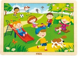 Viga puidust pusle mänguväljak 24 eset hind ja info | Pusled lastele ja täiskasvanutele | hansapost.ee