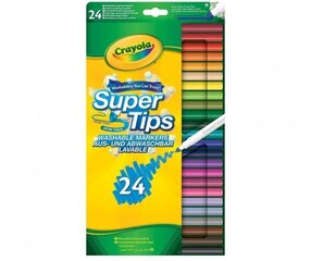 Kahepoolne pestud marker-vilt-vilt-crayola, 24 tk. hind ja info | Crayola Lastekaubad ja beebikaubad | hansapost.ee