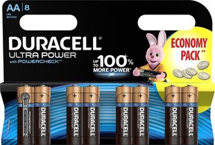 Akud DURACELL ULTRA AA, 8tk. price and information | Batteries | hansapost.ee