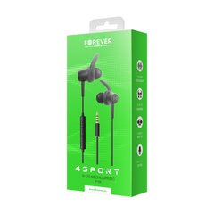 Forever wired earphones 4Sport SP-100 black цена и информация | Наушники | hansapost.ee