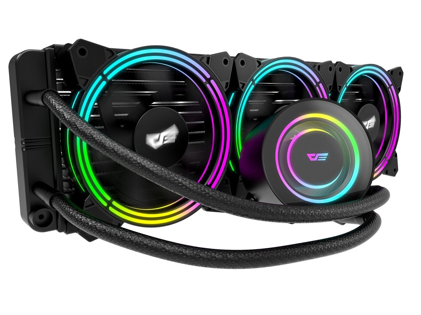 Darkflash TR360 PC Water Cooling AiO RGB 3x 120x120 (black) цена и информация | Protsessori jahutid | hansapost.ee