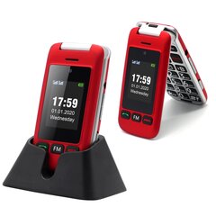 Senjorų telefonas Artfone C10 Red цена и информация | Мобильные телефоны | hansapost.ee