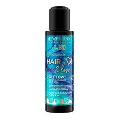 Масло для волос Eveline Hair 2 Love 8in1 110 мл цена и информация | Маски, масла, сыворотки | hansapost.ee