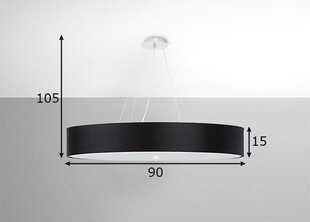 Потолочный светильник Sollux Skala 90 цена и информация | Потолочные светильники | hansapost.ee